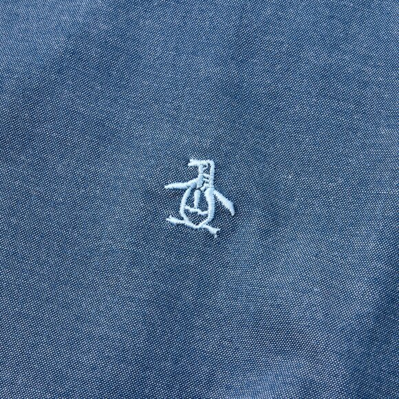 Blue Long Sleeve Penguin by Munsingwear - Men's Large - Classic Fit - Like New - Picture 5 of 6